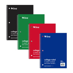 NOTEBOOK 3 SUBJECT COLLEGE RULED 8.5 X 10.5 120 SHEETS