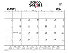 CALENDAR DESK PAD REFILL SCHOOL SMART 12 MONTH 22X17 IN JAN-DEC 2027