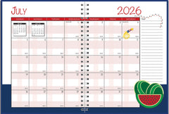 PLANNER ACADEMIC 12 MONTH 7X10 IN SEASONAL JULY26-JUNE27