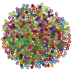 Pony Beads 125G/Pk500 Glitter