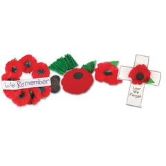 Rememberance Day Poppies -Pk50