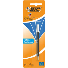 Pen Refill Bic 4 Colour Blue Pk2