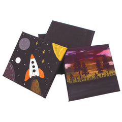 Mini Stretched Canvas Pk10 Blk