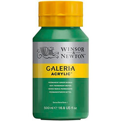 PAINT ACRYLIC WINSOR AND NEWTON PERMANENT GREEN MIDDLE 16.9 OZ