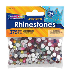 RHINESTONES ASSORTED SHAPES/COLORS SET OF 375