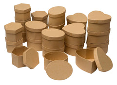 BOX PAPIER-MACHE CREATIVITY STREET SET OF 24