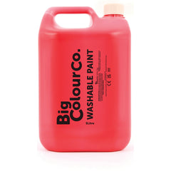 Paint Ready Mixed Washable 5L Red