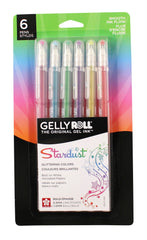 PEN GEL STARDUST GALAXY SET OF 6