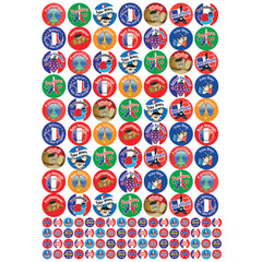 French Praise Sticker Pk1240