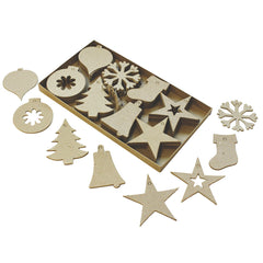 Christmas Cutout Decorations Pk80