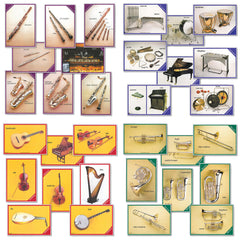 Musical Instruments A5 Cards Set