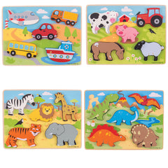 Chunky Lift Out Puzzles Set Of 4