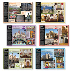 Places Of Worship Posters Set