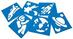 Space Stencils 140X150Mm Pk6