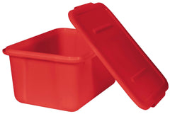 SCHOOL SMART LARGE STORAGE BIN WITH NON-SNAP LID - 11-3/4 X 15-1/2 X 7-1/2 INCHES - 15 QT - RED - EACH