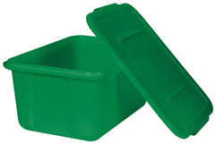 SCHOOL SMART LARGE STORAGE BIN WITH NON-SNAP LID - 11-3/4 X 15-1/2 X 7-1/2 INCHES - 15 QT - GREEN - EACH