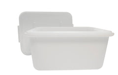 SCHOOL SMART LARGE STORAGE BIN WITH NON-SNAP LID - 11-3/4 X 15-1/2 X 7-1/2 INCHES - 15 QT - TRANSLUCENT - EACH