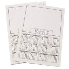 A4 Calender Sheets 2025