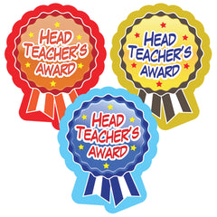Sticker Head Teachers Award Rosette