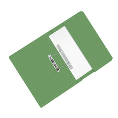 Foolscap Spring Transfer Pocket File - Pack of 25 - Green
