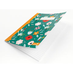 Silvine Stitched Notebook Assorted Flowers Design Pack12
- A4