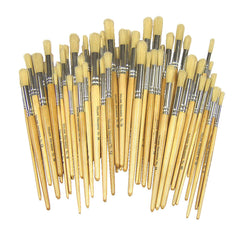 Brushes Hogs Hair Pk 100 Asst Round