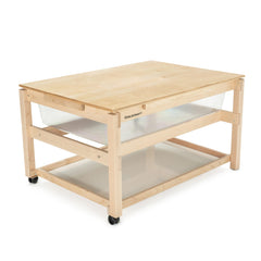 QS KIT SAND AND WATER TABLE CC WITH CLEAR TUB - SHELF AND COVER