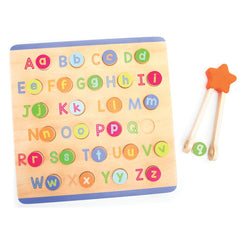 ABC & Letter Sounds Wooden Puzzle Board