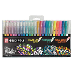 Sakura Gelly Roll Gel Pens Mixed Set of 24 Colours