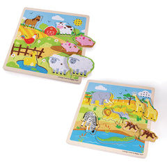 Animal Sound Puzzle Set - Pack of 2