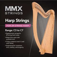 MMX harp string set - 29 strings