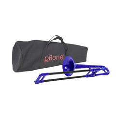 pBone Eb mini plastic alto trombone outfit - Blue