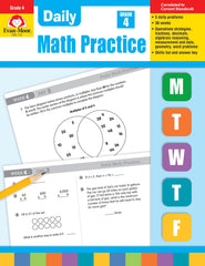 WORKBOOK - DAILY MATH PRACTICE GR 4