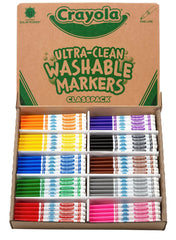 MARKERS ULTRA CLN WASH CRAYOLA CLASSPACK FINELINE 10-COLOR SET OF 200