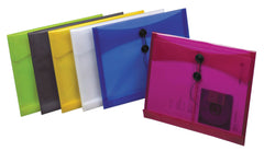 ENVELOPE POLY LETTER SIDE LOAD ASST COLOR PK OF 24