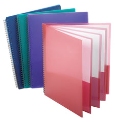 FOLDER POLY 8 POCKET 8.5X11 IN ASST COLOR OXF5740404