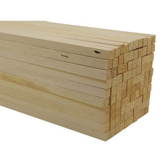 Hardwood Square 8 x 8mm, 600mm Long (Pack of 100)