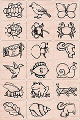 STAMPS INK N STAMP NATURE SET OF 20