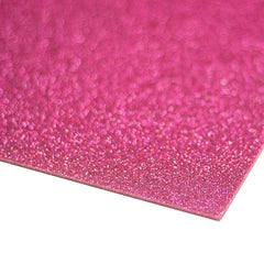 Hot Pink Acrylic Sheet (Glitter) 3mm x 600mm x 400mm- sheet
