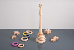 NATURAL WOODEN RING STAND