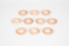 NATURAL WOODEN RINGS (48MM)