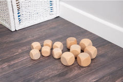NATURAL WOODEN CUBES (40MM)