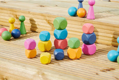 RAINBOW WOODEN CUBES