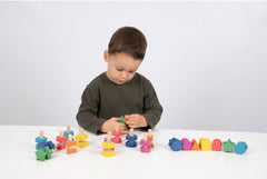 RAINBOW WOODEN NUTS & BOLTS