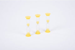 MINI SAND TIMERS - 3 MINUTE (YELLOW)
