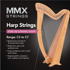 MMX harp string set - 36 strings