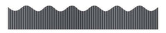 PAC BORDETTE CORRUGATED DECORATIVE BORDER METALLIC ROLL BLACK 57MMX7.5M 1PC -Min Qty 12