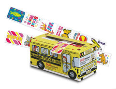 PAC REWARD STICKERS SCHOOL BUS ASSORTED 800PCS -Min Qty 6