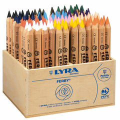 LYR FERBY NATURE COLOURED PENCIL 96PCS WOODEN SCHOOL PACK -Min Qty 1