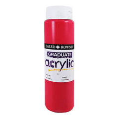 DAL GRADUATE ACRYLIC 500ML PRIMARY RED -Min Qty 1